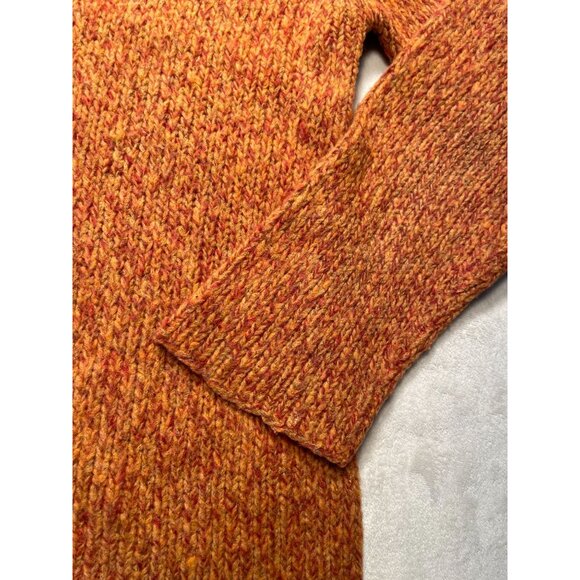 Vintage Eileen Fisher Womens Orange Wool Ribbed Knit Sweater Medium Academia Y2K - Picture 10 of 10